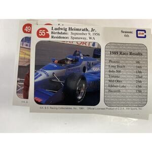 1991 All World Racing Card Set 100 Card Set AW Sports PPG Indy Car World Series